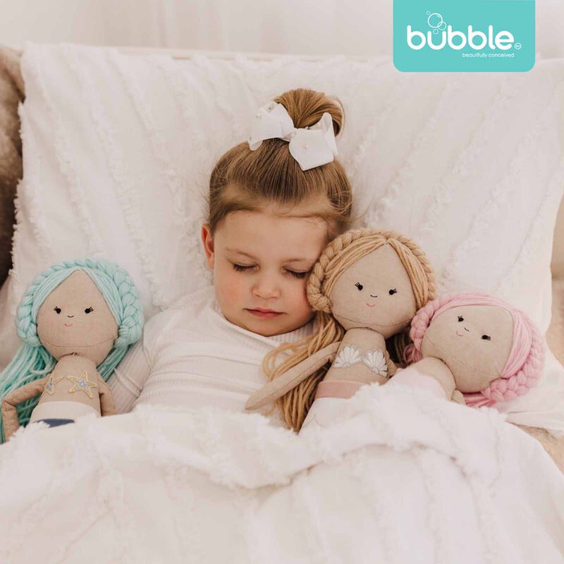 BUBBLE Plush Toy PEARL THE WHITE MERMAID-image 4