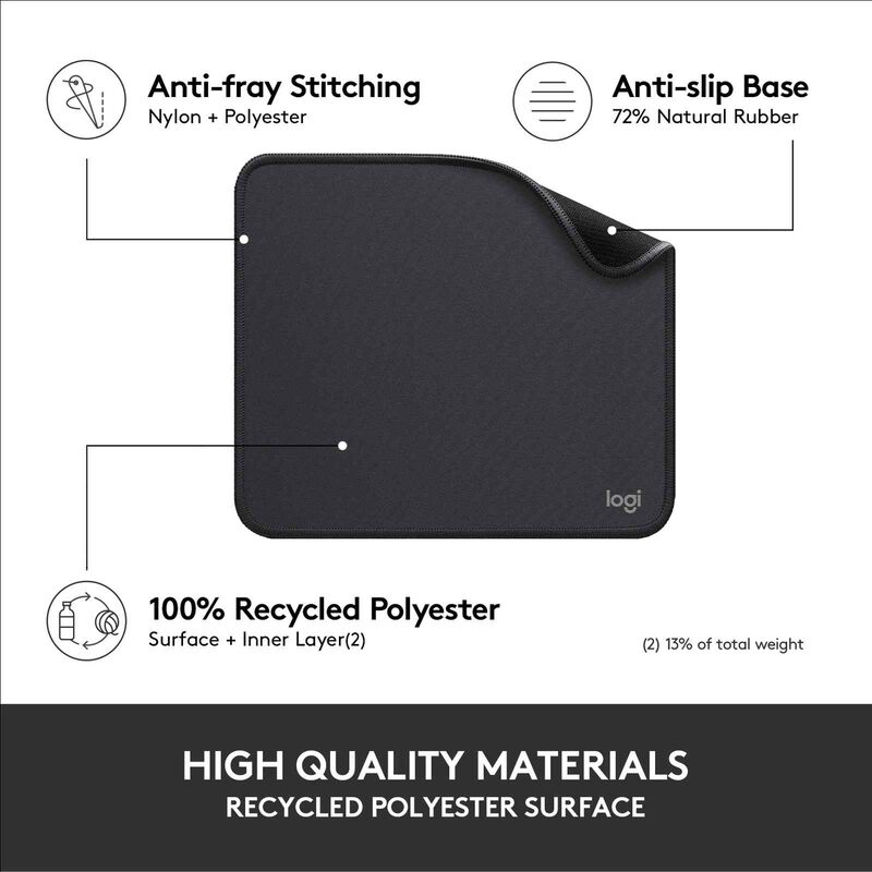 LOGITECH Mouse Pad Studio Series - Graphite 956-000031-image 4