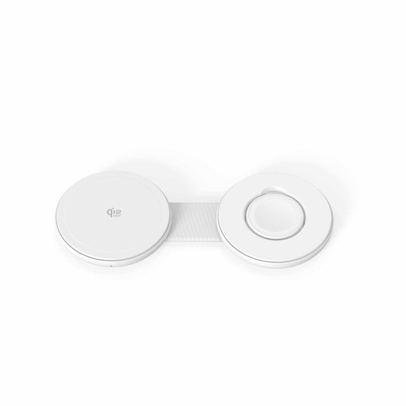 MAZER Magpad Duo2, 2in1 Qi2.2 25w+apple Watch Foldable Wireless Charging Pad-white M-MAGPADDUO2-WH-image 4