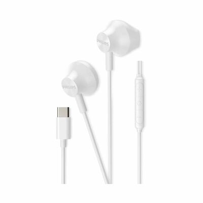 PHILIPS Wired In-ear, 1.2m, 14.2mm Neodymium Driver, Built-in Mic, Play/pause Button TAE2000WT/97