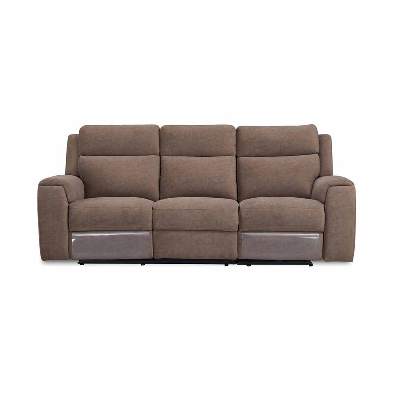 GERBRSI 3rr Seater (fab) Cat A Brown Fabric Sofa ENID-image 1