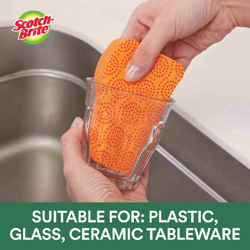 3M SCOTCHB Scotch-brite Scrub Dots Heavy Duty Sponge Sdhd-2 En SDHD-2 EN-image 3