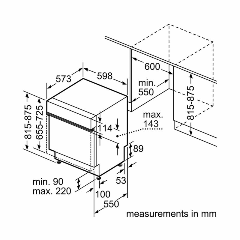 BOSCH Dishwasher Semi-intergrated - 14 Plate Setting (exclude Installation) SMI4EVS08E-image 2