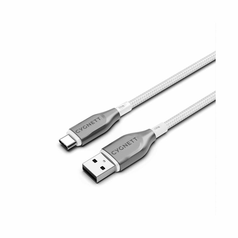 CYGNETT Armoured Usb-c To Usb-a (usb 2.0) Cable - White 2m CY4684PCUSA-image 1