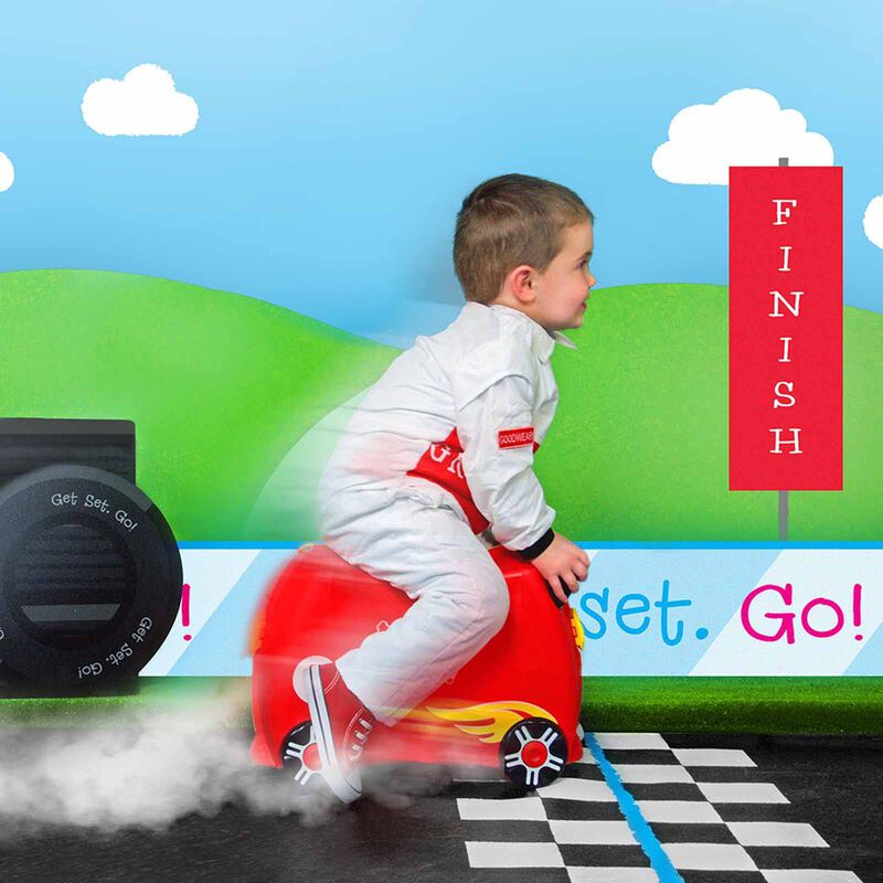 TRUNKI Ride On Luggage - Rocco Race Car TR0321-GB01-image 2