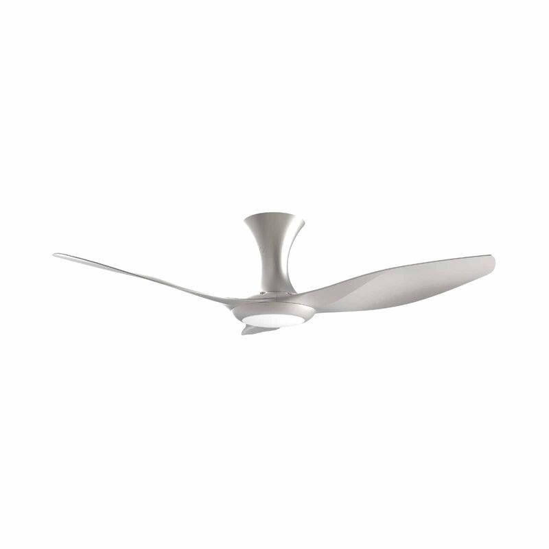EUROPACE 48 In Dc Ceiling Fan- White (3 Blade)-gun Metal Silver ECF48HR3GMS-image 2