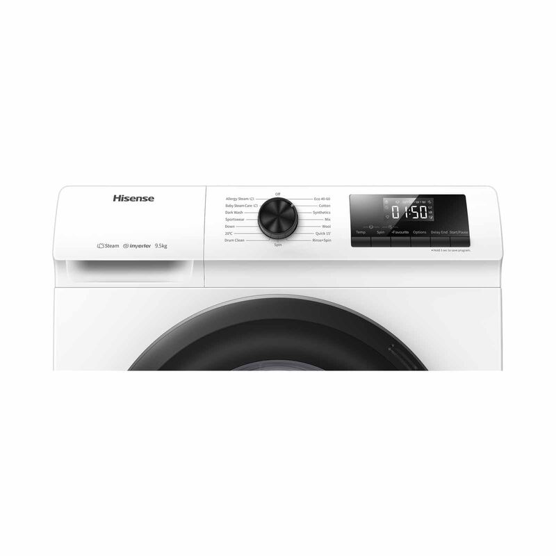 HISENSE Front Load Washer (9.5kg) - White WF95N1-image 6