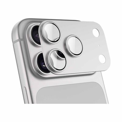 N.BRANDZ Matrix Full Coverage Gls Lens Protector Ip18pm Silver N-LENS-FUL18PM-SV