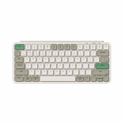 KEYCHRON B1 Pro, 77 Key, Retro Green, Ultra-slim Wireless Keyboard KYCN-B1P-K12
