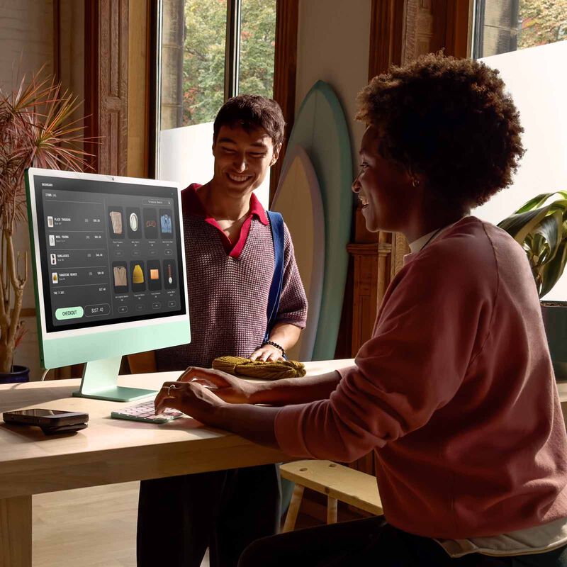 APPLE 24-inch Imac Apple M4 Chip With 10-core Cpu And 10-core Gpu, 16gb, 512gb Ssd - Green MWV03ZP/A-image 7