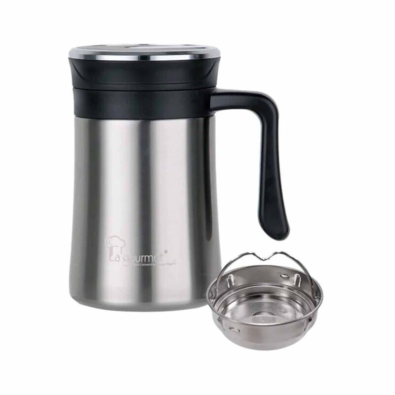 LA GOURMET Classic 500ml Mug W Strainer LGCC350879-image null