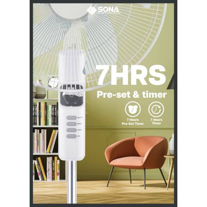 SONA 16 In Dc Stand Fan -white SFS1184DC-image 4
