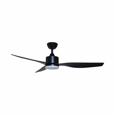 FANZTEC 52 In Dc Ceiling Fan With Led Light (matt Black) AIRMASTER 52" MATT BLACK