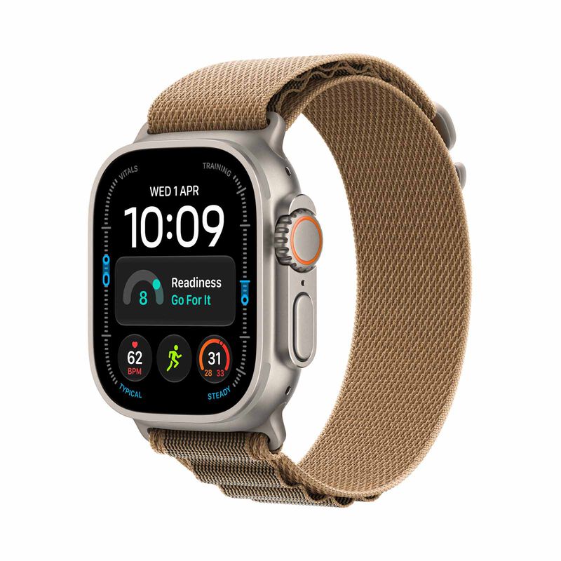 APPLE Watch Ultra 4 Gps + Cellular 49mm Natural Titanium Case With Desert Alpine Loop - S MJAE4X/A-image 2