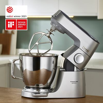 KENWOOD Titanium Chef Xl Baker 7l + 5l Bowl KVL85.004SI