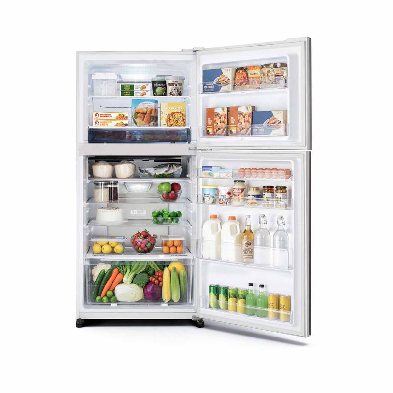 SHARP 2 Door Top Mount Fridge - Matte White (563l) SJ-PG55A-W-image 4