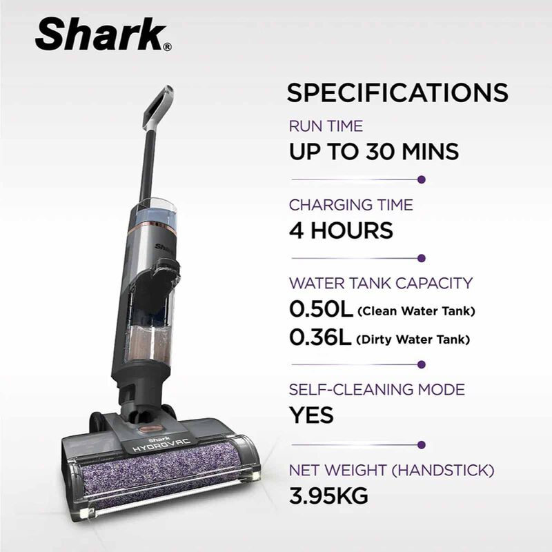 SHARK Hydrovac Cordless Pro Xl Vacuum WD210SM-image 5
