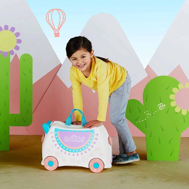 TRUNKI Ride On Luggage - Lola The Llama TR0356-GB01-image 2