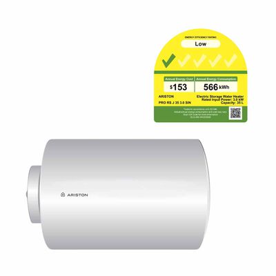 ARISTON Storage Water Heater 35l (installation Charges Applies) PRO RS J 35 3.0 SIN