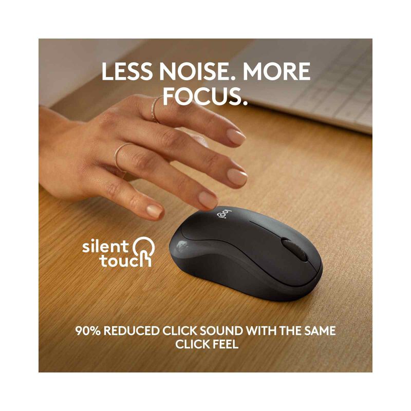 LOGITECH M240 Silent Bluetooth Mouse - Graphite 1y 910-007122-image 3