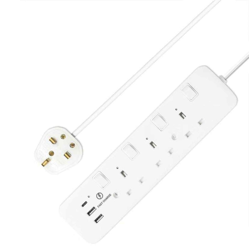 MORRIES 3 Way (3m) Extension Cord MS3W2U1C/3M-image 1