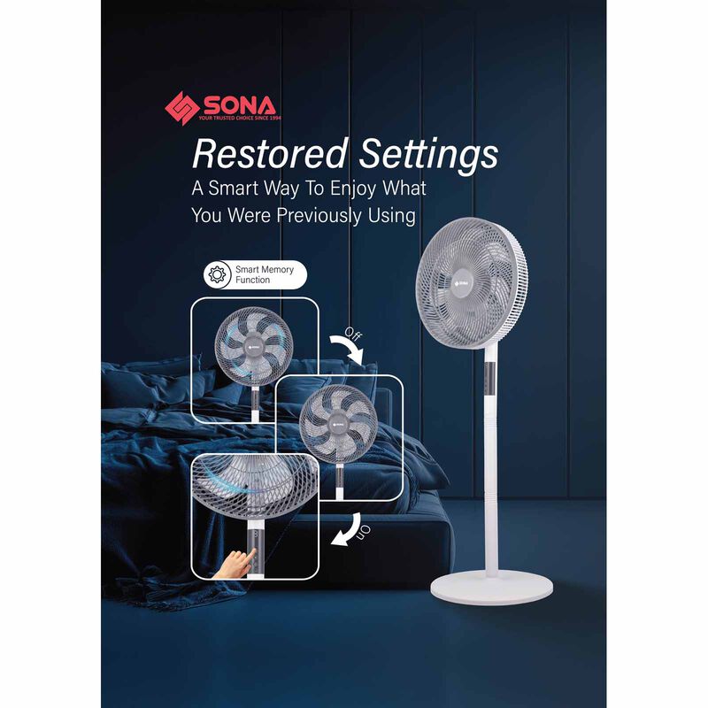 SONA 14 In Dc Stand Fan (2 In 1) With Remote Control SFS9014DC-image 9