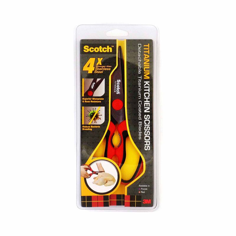 3M SCOTCH Scotch Kitchen Scissor Titanium Detach Red KS-DTR-image 1