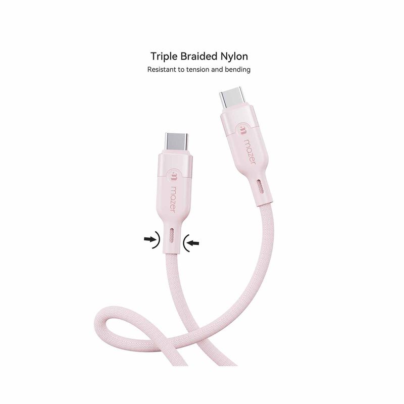 MAZER Infinitelink Cobra2 Magnetic 1.25m/240w Fast Charging Cable-pink M-COBRA20-PK-image 7