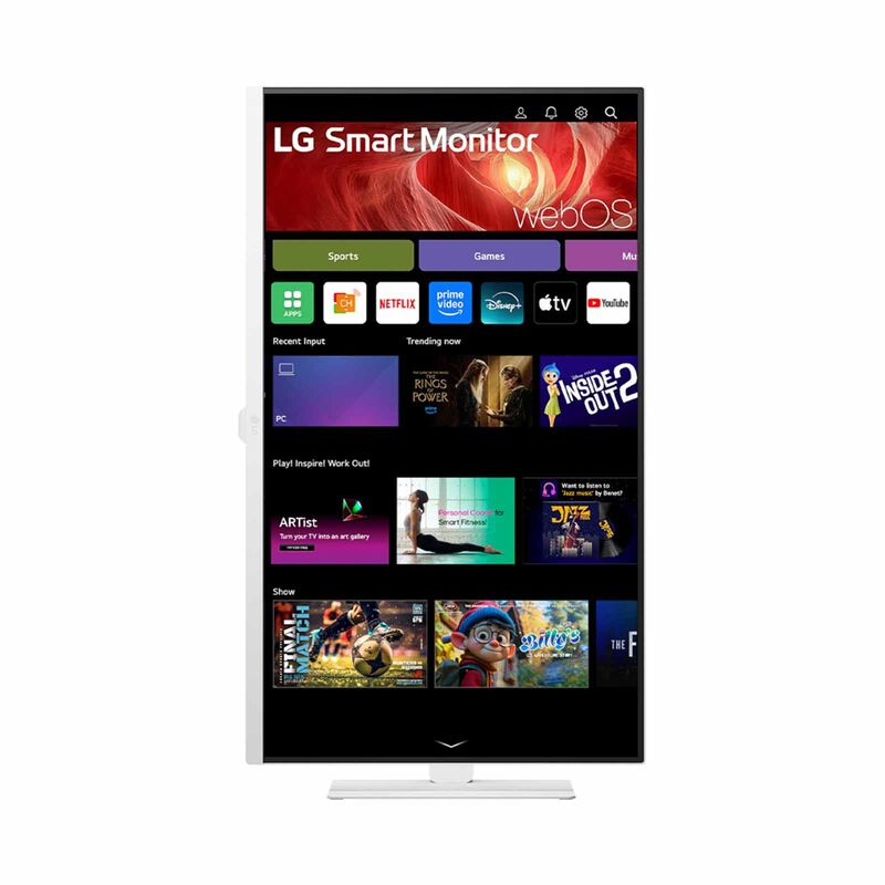 LG 31.5in 4k Uhd Smart Monitor With Webos 32U720SA-W-image 12