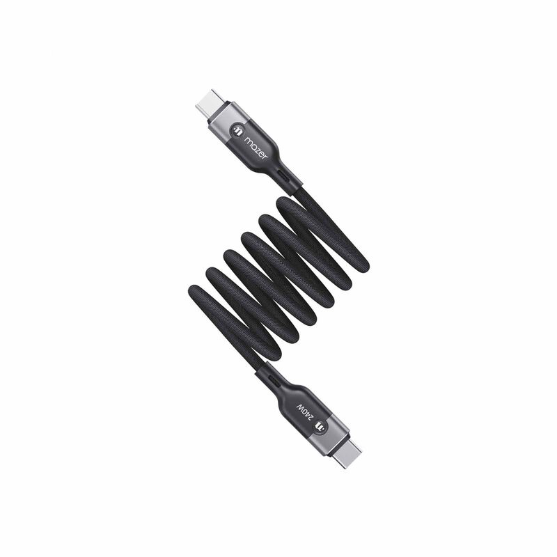 MAZER Infinitelink Cobra2 Magnetic 1.25m/240w Fast Charging Cable-blackgrey M-COBRA20-BG-image 4