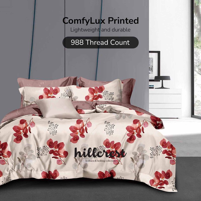 HILLCREST Hillcrest I 988tc Comfylux I Printed I Queen Fitted Sheet Set I Splendor ( Oe ) 6832 I Q I FS I SPLENDOR-image 1