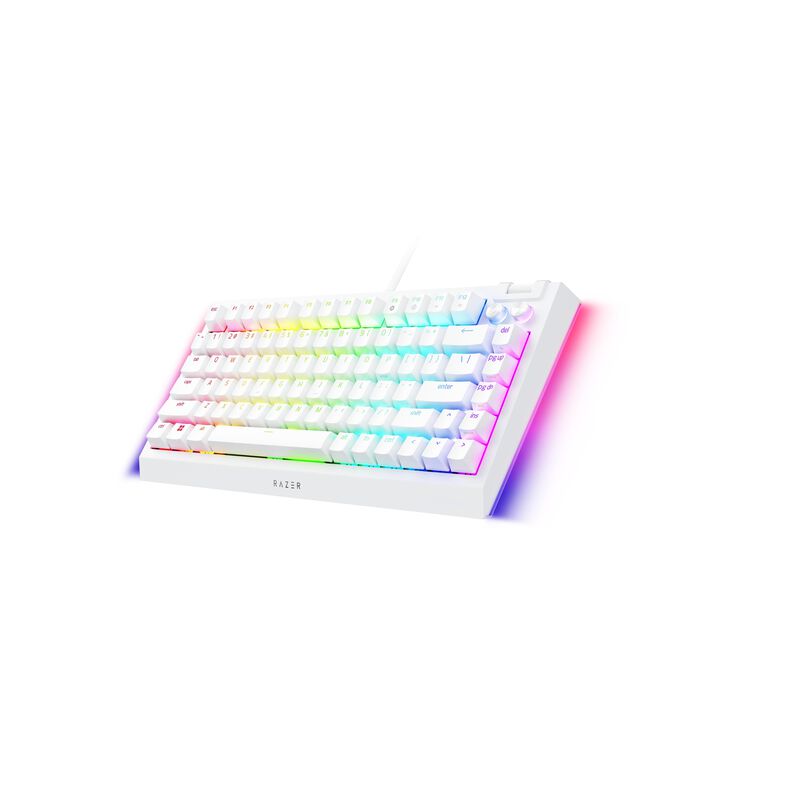 RAZER Blackwidow V4 75% - Hot-swappable Mechanical Gaming Keyboard - White Edition - Us Layout - Wor RZ03-05001700-R3M1-image 3