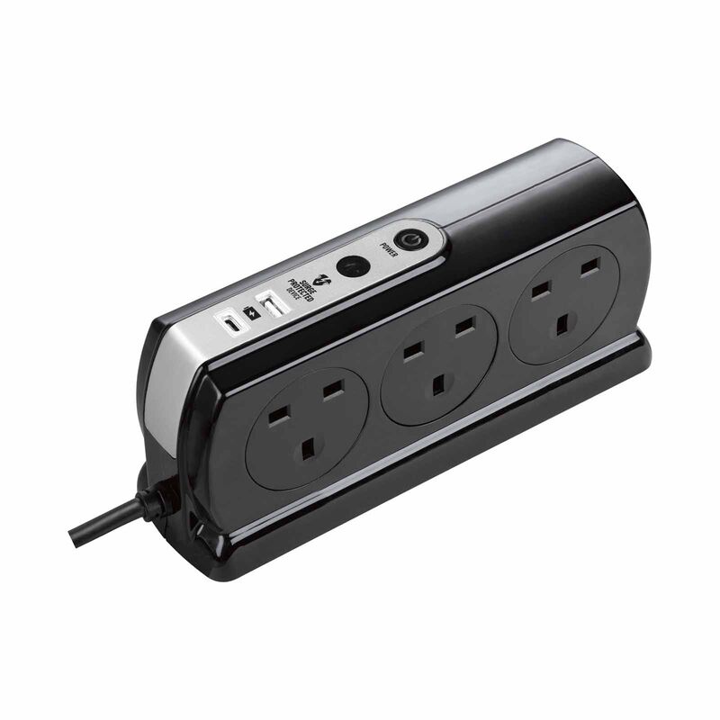 MASTERPLUG 6 Socket 2m Surge+switched Extension W Usb A+c SRGDSUAC2062PB-image 10