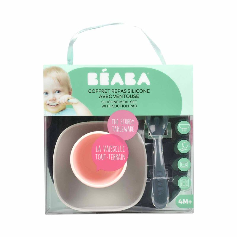 BEABA Suction Meal Set - Night Blue (online) SILICONE-image 6