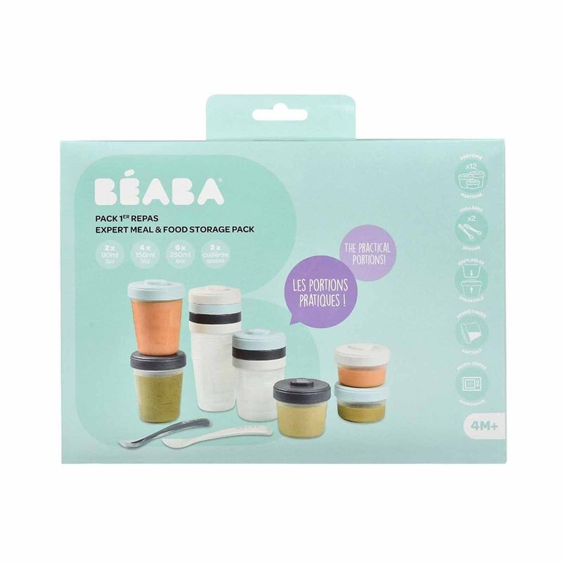 BEABA Meal & Food Storage Expert Pack - Storm (online) CLIP PORTIONS-image 6