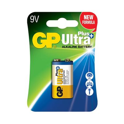 GP Alkaline Ultra Plus 9v Card GPPVA9VUP001 (GP1604AUP-5U1) GPPVA9VUP040