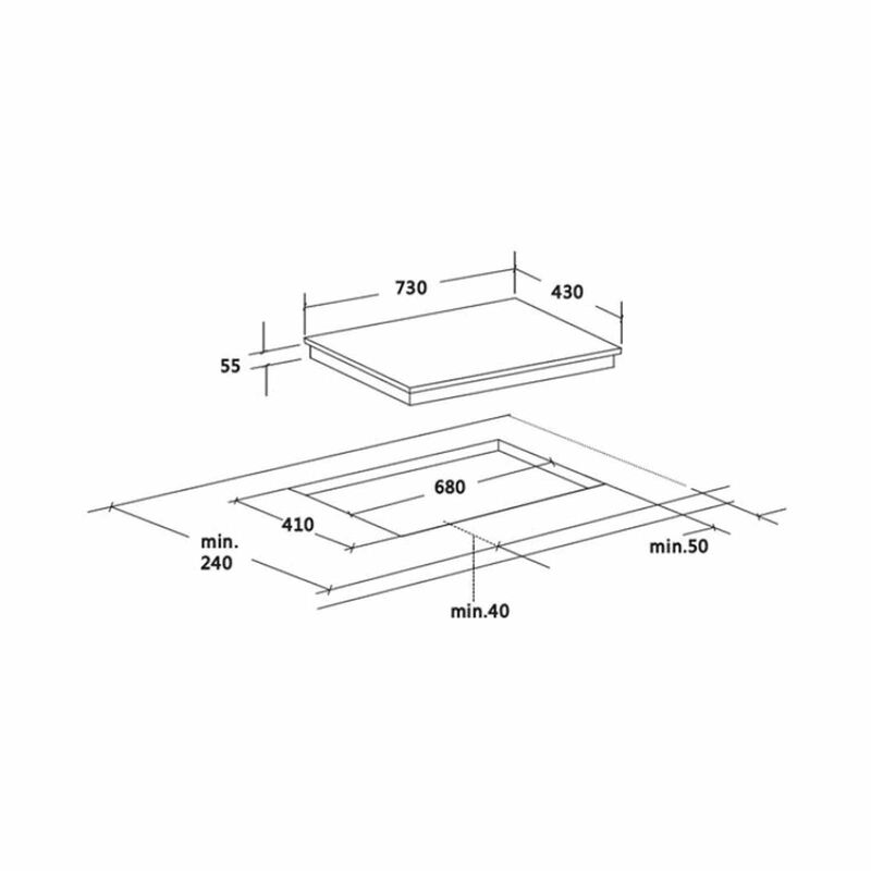 FRANKE Double Zone Horizontal Induction Hob (onyx Black Glass) - Exclude Installation FIH7210-image 4