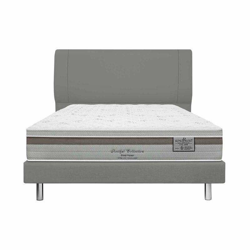 KINGKOIL Restful Collection Sleep Haven Single Size Mattress W/bedframe And Headboard RESTFUL COLLECTION SLEEP HAVEN-image 1