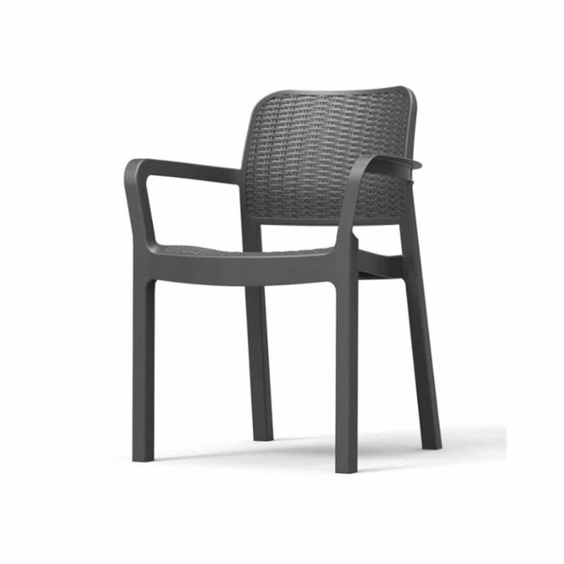 KETER Quartet Outdoor Dining Table Set + 4 Bella Chair (exclude Installation) D-KT-55-7992D-AB-20-image 3