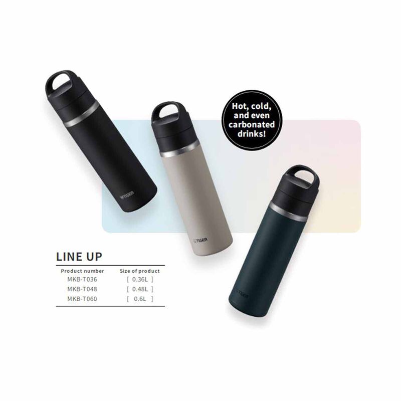 TIGER 0.48lt Screw Lid Stainless Steel Bottle (eaglet White) MKB-T048 (WK)-image 6