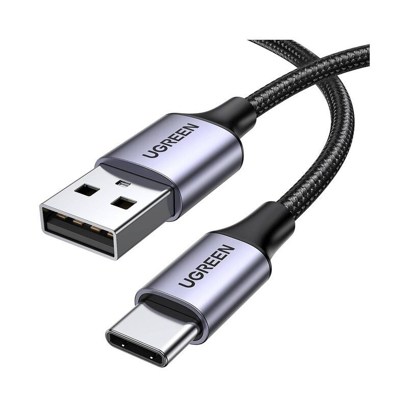 UGREEN Us288 Usb-c To Usb A 2.0 1m Black Male Cable (braided) 60126-image 2