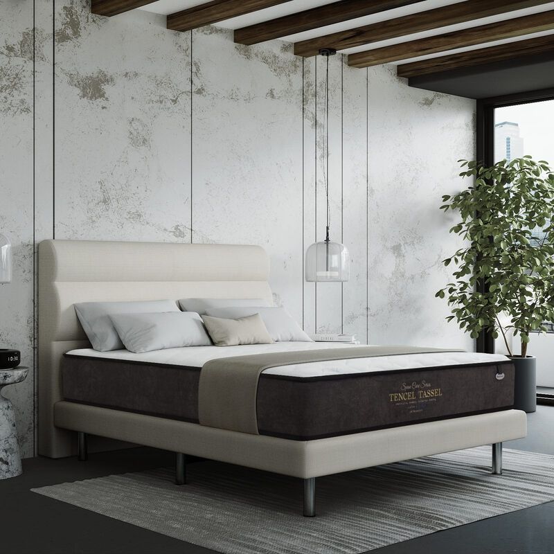 MAXCOIL Queen Size Mattress SPINECARE TENCEL TASSEL-image 2