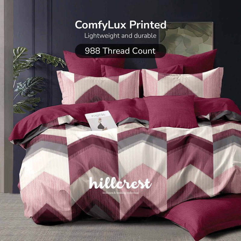 HILLCREST Hillcrest I Comfylux Printed 988tc I Luxe Layer Queen Fitted Sheet ( Oe ) 7469 - A I Q I FS I LUXELAYER-image 1