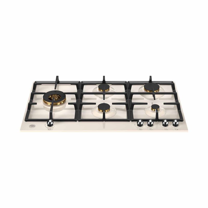 BERTAZZONI 90cm Gas Hob (enamel Ivory Finish) P905LHERAX-image 1