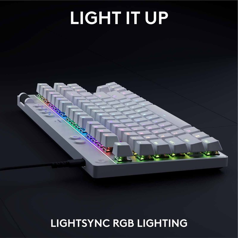 LOGITECH G Pro X Tkl Rapid Keyboard Analog Switches - White 920-013243-image 12