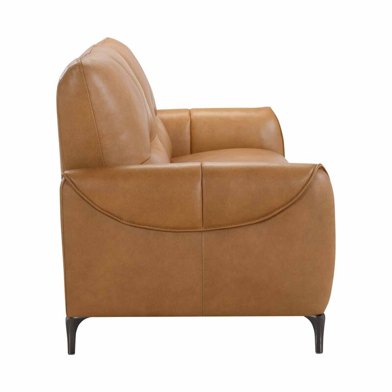 3 Seater (fl) C13 Copper Full Leather Sofa LINNEA-image 6