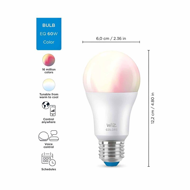WIZ 9w Led Bulb A60 E27 Color 929002383617-image 4