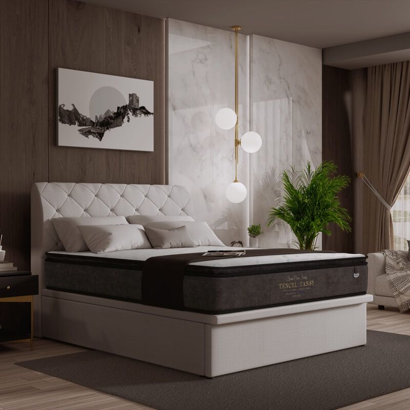 MAXCOIL Single Size Mattress SPINECARE TENCEL TANSY-image 3