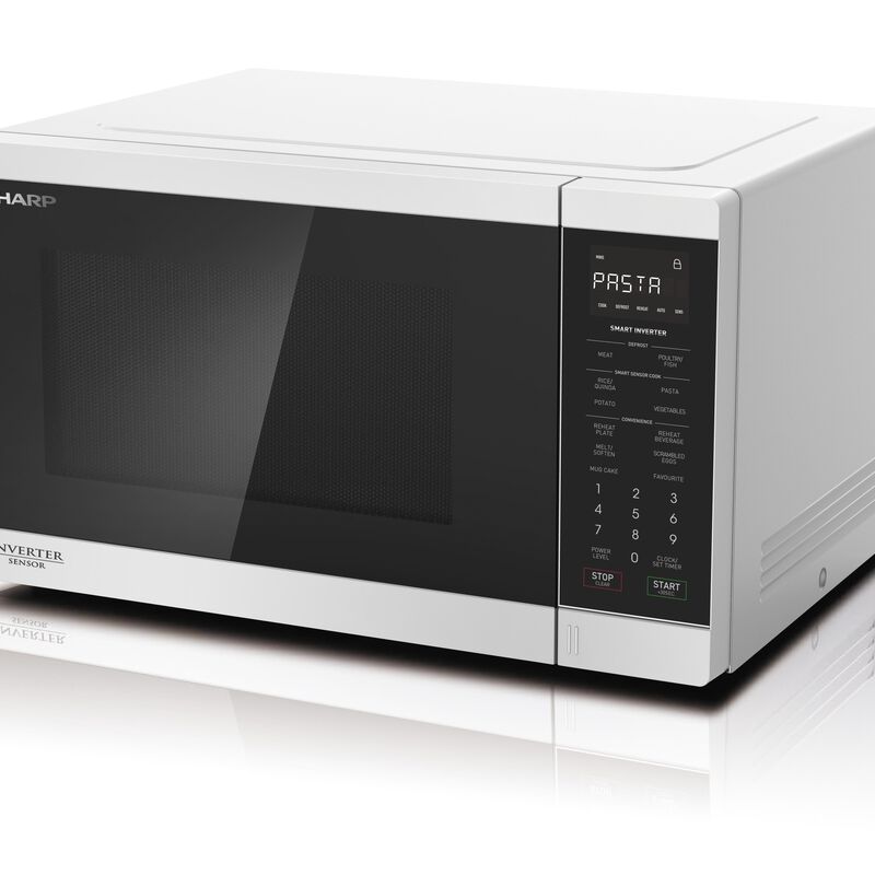 SHARP Compact Solo Microwave Oven (34l) - White R-34SI-W-image 2