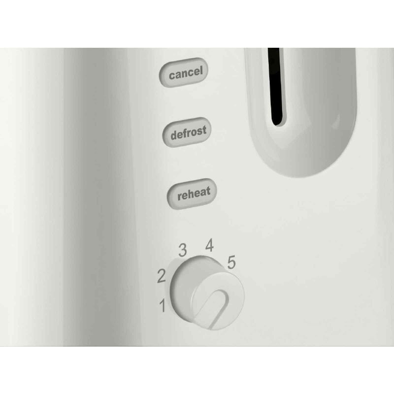 CORNELL Pop-up Toaster With Cover - White CTEDC2000WH-image 3
